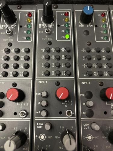 Sound Workshop Series 34 Recording Console bussing matrix and mic preamps